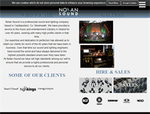 Tablet Screenshot of nolansound.com